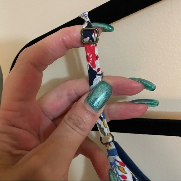 XHILARATION Butterfly Graphic Print Spaghetti Strap, Side Zip, Maxi Dress Size M - Picture 11 of 14